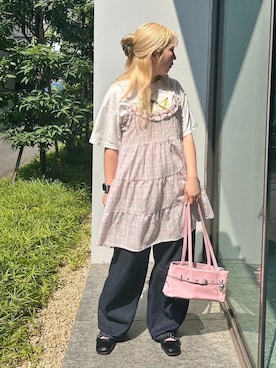「LAC-VERT（ラック・ヴェール）のアイテム」を使った、lacvert_officialさん（レディース・153cm）の夏コーディネート