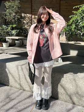 「LAC-VERT（ラック・ヴェール）のアイテム」を使った、lacvert_officialさん（レディース・164cm）の春コーディネート