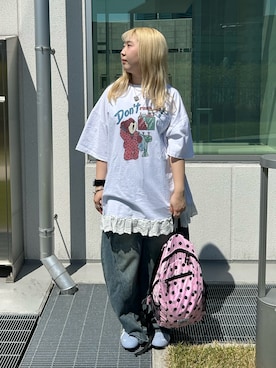 「LAC-VERT（ラック・ヴェール）のアイテム（バッグ）」を使った、lacvert_officialさん（レディース・153cm）の春コーディネート