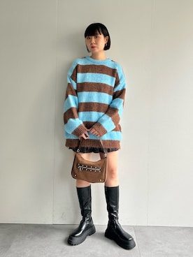 「アイテム（ハンドバッグ）」を使った、lacvert_officialさん（レディース・162cm）の秋コーディネート