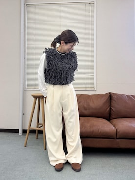 「ITEMS URBANRESEARCH（アイテムズ アーバンリサーチ）のアイテム」を使った、mikuさん（レディース・153cm）の冬コーディネート