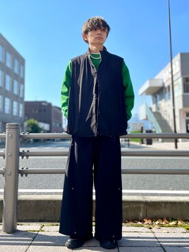 「Uiscel（ユイセル）のアイテム（ジャケット/アウター）」を使った、なかやんさん（メンズ・166cm）の秋コーディネート