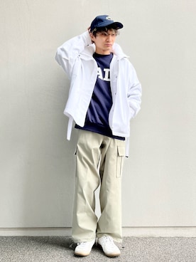 「SENSE OF PLACE by URBAN RESEARCH（センスオブプレイスバイアーバンリサーチ）のアイテム（マウンテンパーカー）」を使った、なかやんさん（メンズ・166cm）の冬コーディネート