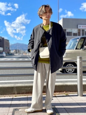 「HEYUMM」｜「アイテム（その他）」を使った、なかやんさん（メンズ・166cm）の秋コーディネート
