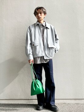 「SENSE OF PLACE by URBAN RESEARCH（センスオブプレイスバイアーバンリサーチ）のアイテム（ブルゾン）」を使った、なかやんさん（メンズ・166cm）の春コーディネート