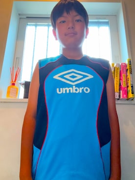 「UMBRO（アンブロ）のアイテム」を使った、20140907さん（キッズ・153cm）の夏コーディネート