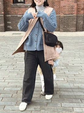 「SUPERGA（スペルガ）のアイテム」を使った、yurieさん（レディース・165cm）の冬コーディネート