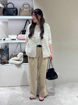 「DouDou（ドゥドゥ）のアイテム（パンツ）」を使った、doudouhanaさん（レディース・162cm）の秋コーディネート