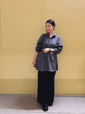 「FORK&SPOON（フォークアンドスプーン）のアイテム」を使った、高橋さん（レディース・157cm）の秋コーディネート