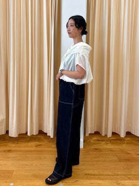 「URBAN RESEARCH DOORS（アーバンリサーチドアーズ）のアイテム（アナログ腕時計）」を使った、高橋さん（レディース・157cm）の秋コーディネート