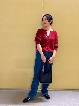 「URBAN RESEARCH DOORS(アーバンリサーチドアーズ)のアイテム(ネックレス)」を使った、高橋さん(レディース・157cm)の秋コーディネート
