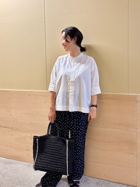 「FORK&SPOON（フォークアンドスプーン）のアイテム」を使った、たかはしさん（レディース・157cm）の夏コーディネート