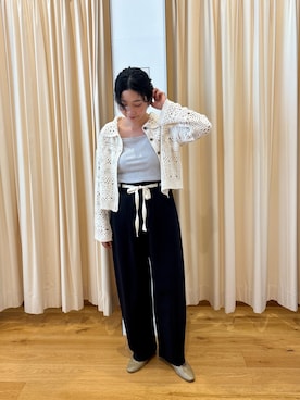 「URBAN RESEARCH DOORS（アーバンリサーチドアーズ）のアイテム（タンクトップ）」を使った、高橋さん（レディース・157cm）の夏コーディネート