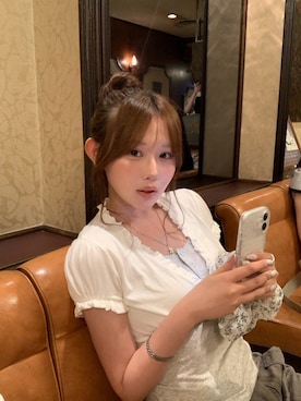 「BEIDELLI（ベイデリー）のアイテム（トップス、その他）」を使った、リノさん（レディース・158cm）の夏コーディネート