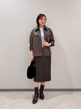 「アイテム（アンサンブル）」を使った、miwanbbさん（レディース・162cm）の秋コーディネート