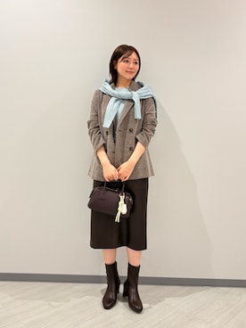 「アイテム（アンサンブル）」を使った、miwanbbさん（レディース・162cm）の秋コーディネート