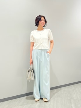 「NATURAL BEAUTY BASIC（ナチュラルビューティーベーシック）のアイテム」を使った、miwanbbさん（レディース・162cm）の夏コーディネート