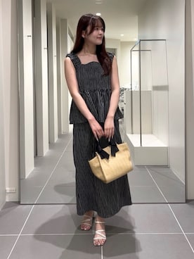「N.（N. Natural Beauty Basic）（エヌエヌナチュラルビューティーベーシック）のアイテム（ワンピース）」を使った、maruさん（レディース・158cm）の夏コーディネート