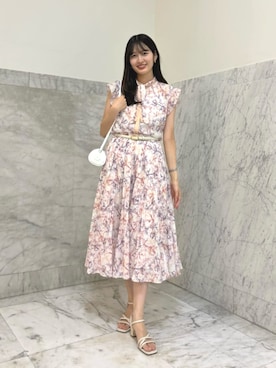 【031】美品　アナイ　ブッチャーフレアプリーツスカート ANAYI（アナイ）の「【WEBカラー別注】ブッチャーフレアプリーツ