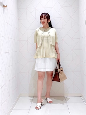 ANAYI ショップスタッフさん(レディース・153cm)の春コーディネート