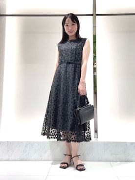 「アイテム（ドレス）」を使った、 ANAYI　ショップスタッフさん（レディース・161cm）の夏コーディネート
