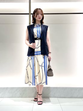  ANAYI　ショップスタッフさん（レディース・167cm）の夏コーディネート