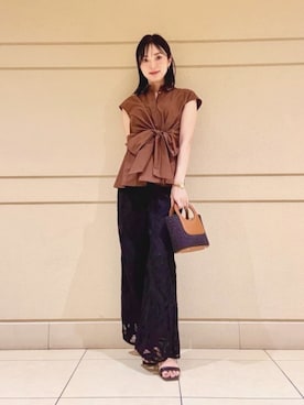  ANAYI　ショップスタッフさん（レディース・161cm）の春コーディネート