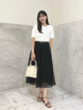  ANAYI　ショップスタッフさん（レディース・166cm）の夏コーディネート