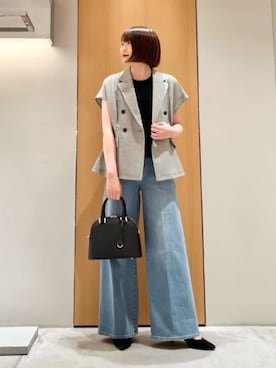  ANAYI　ショップスタッフさん（レディース・164cm）の夏コーディネート