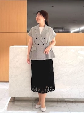  ANAYI　ショップスタッフさん（レディース・158cm）の春コーディネート