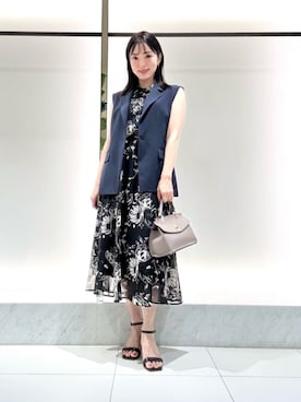 ANAYI（アナイ）の「ツイルプリーツキャミ ワンピース（ワンピース