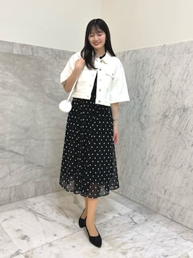 ANAYI ショップスタッフさん(レディース・166cm)の春コーディネート