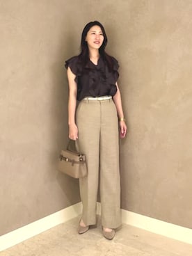  ANAYI　ショップスタッフさん（レディース・163cm）の夏コーディネート