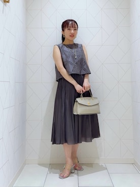 ANAYI（アナイ）の「【WEBカラー別注】ブッチャーフレアプリーツ