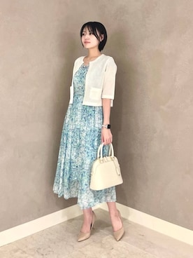 ANAYI　アナイ　キュプラローンVネックワンピース　ミントグリーン ANAYI アナイ キュプラローンVネックワンピース ミントグリーン 楽天