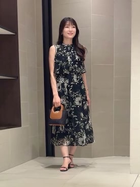 ANAYI（アナイ）の「ツイルプリーツキャミ ワンピース（ワンピース