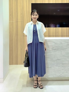 ANAYI（アナイ）の「ツイルプリーツキャミ ワンピース（ワンピース