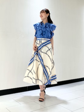  ANAYI　ショップスタッフさん（レディース・162cm）の夏コーディネート