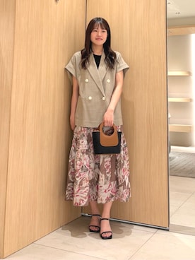  ANAYI　ショップスタッフさん（レディース・158cm）の春コーディネート