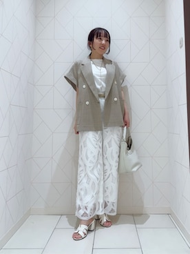  ANAYI　ショップスタッフさん（レディース・153cm）の春コーディネート