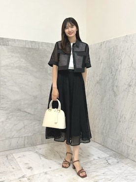 ANAYI（アナイ）の「ボタニカルケミカルレースタイト スカート