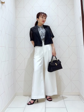  ANAYI　ショップスタッフさん（レディース・153cm）の夏コーディネート