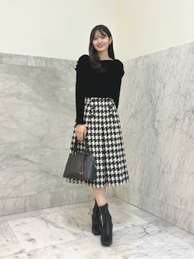 「ANAYI（アナイ）のアイテム」を使った、 ANAYI　ショップスタッフさん（レディース・166cm）の秋コーディネート