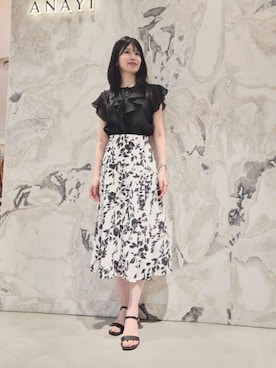 ANAYI（アナイ）の「ライトローンティアードスカート（スカート）」 - WEAR