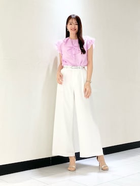 ANAYI ショップスタッフさん(レディース・173cm)の夏コーディネート