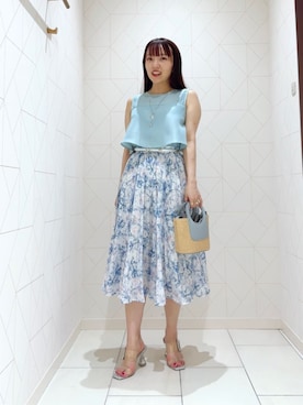 ANAYI ショップスタッフさん(レディース・153cm)の夏コーディネート