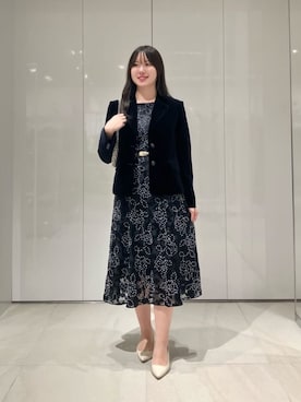  ANAYI　ショップスタッフさん（レディース・154cm）の秋コーディネート