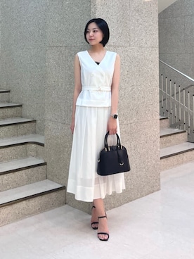 なぁ　新品タグ付き　アナイ ANAYI ツイルプリーツキャミワンピ ース ANAYI（アナイ）の「ツイルプリーツキャミ ワンピース（ワンピース