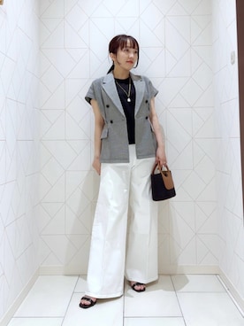  ANAYI　ショップスタッフさん（レディース・153cm）の春コーディネート