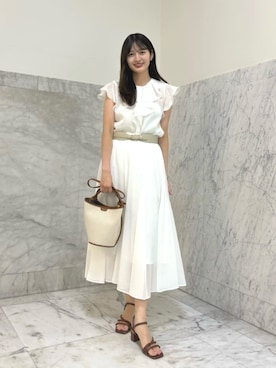  ANAYI　ショップスタッフさん（レディース・166cm）の夏コーディネート